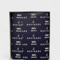 Мъжки портфейл от естествена кожа в син цвят марка NAVIGARE