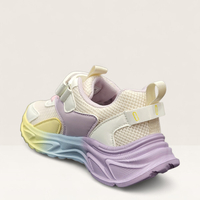 Детски маратонки с лепенка в бяло и лилаво W585081 White/Purple