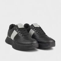 Дамски спортни обувки на платформа W014251 black