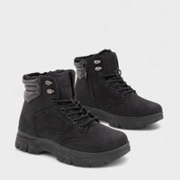 Дамски зимни боти с топъл хастар в черно B3110-1 black