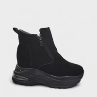 Дамски боти на платформа с топла подплата модел: 3810 black