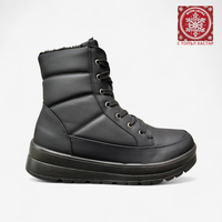 Дамски зимни боти с топъл хастар в черно B1103-1 black