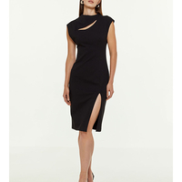 Dress with slit