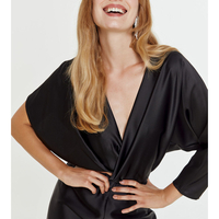 Satin asymmetric jumpsuit