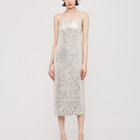 Sequin dress with low back