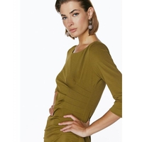 Midi dress in pesto