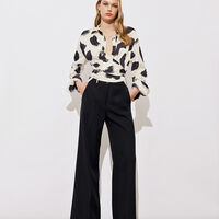 Printed wrap shirt