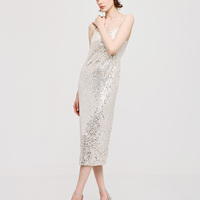 Sequin dress with low back