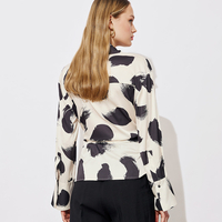Printed wrap shirt