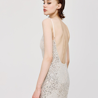 Sequin dress with low back