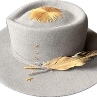 Grey handmade hat