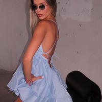 Ella Mini Dress – Blue