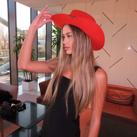 Orange handmade hat