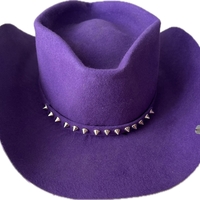 Purple handmade hat