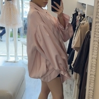 Pink Satin Blazer