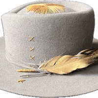 Grey handmade hat