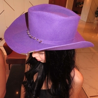 Purple handmade hat