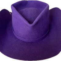 Purple handmade hat