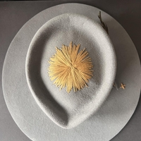 Grey handmade hat