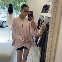 Pink Satin Blazer