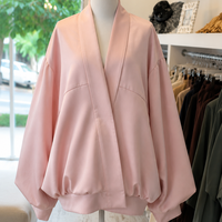 Pink Satin Blazer