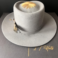 Grey handmade hat