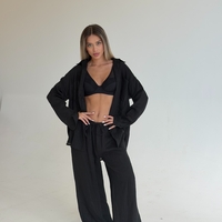 Linen black set