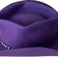 Purple handmade hat