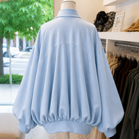 Baby blue Satin Blazer