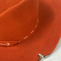 Orange handmade hat