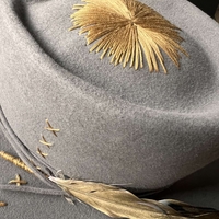 Grey handmade hat