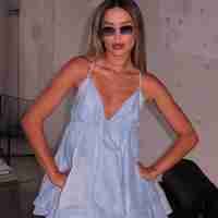 Ella Mini Dress – Blue