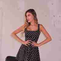 Dress with dots