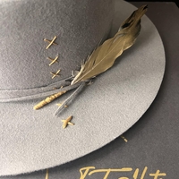 Grey handmade hat