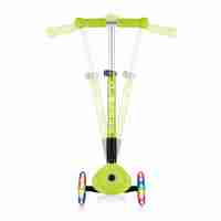 Сгъваема тротинетка със светещи колела, Globber Junior - 2+ г., зелена