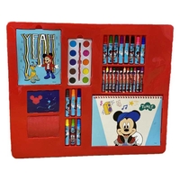 Куфарче "Mickey Mouse" с комплект за рисуване за деца - 35 части
