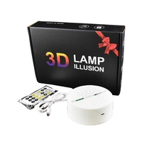 Декоративна 3D LED нощна лампа, Динозавър, променящи се цветове, 18 см