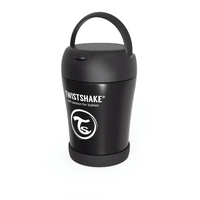 Контейнер за х
рана от неръждаема стомана Twistshake 6+ месеца черен