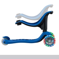 Тротинетка със седалка 4 в 1 GLOBBER GO UP SPORTY LIGHT - тъмно синя