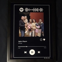 Рамка Spotify с любима песен и ваша снимка