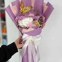 Мини лилав букет