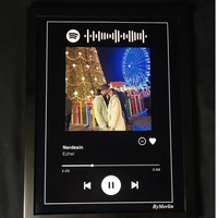Рамка Spotify с любима песен и ваша снимка