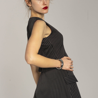 'MAGGIE' Pinstripe Skirt