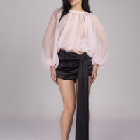 'LOVE BALLON' CHIFFON BLOUSE