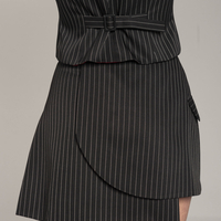 'MAGGIE' Pinstripe Skirt