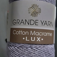 МАКРАМЕ- GRANDE YARN COTTON LUX/134GY-СВ.ЛЮЛЯК