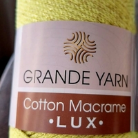 МАКРАМЕ- GRANDE YARN COTTON LUX/126GY