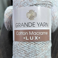 МАКРАМЕ- GRANDE YARN COTTON LUX/127GY