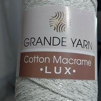 МАКРАМЕ- GRANDE YARN COTTON LUX/120GY