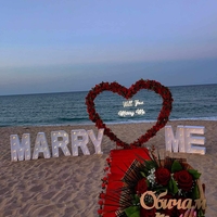 Светещ надпис MARRY ME  (на батерии)